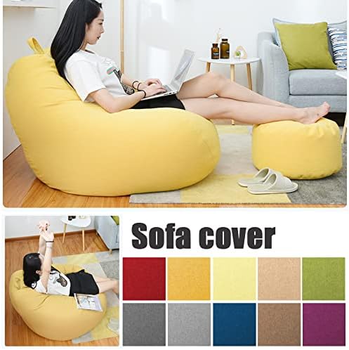 FleekFit | Luxury Linen Bean Bag – Ergonomic & Stylish Comfort Seating