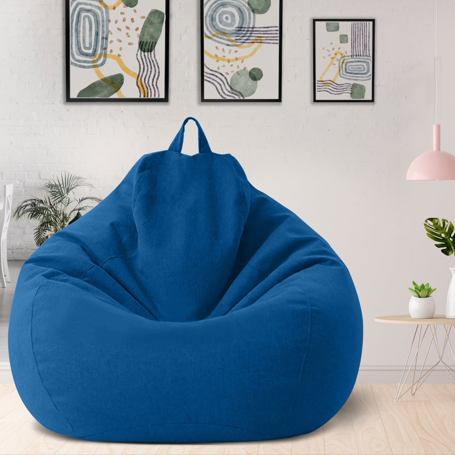 FleekFit | Luxury Linen Bean Bag – Ergonomic & Stylish Comfort Seating