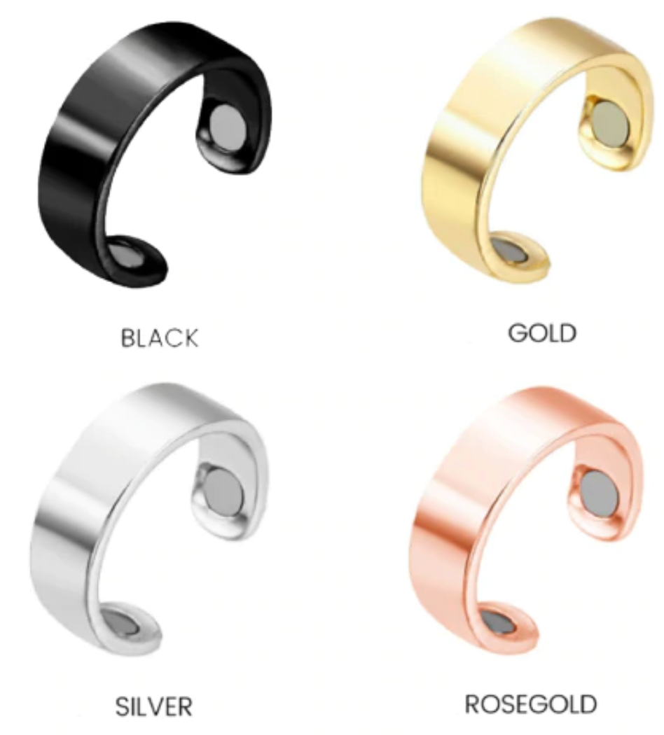 FleekFit | Magnetic Therapy Ring | Adjustable Wellness Support | Multiple Colors