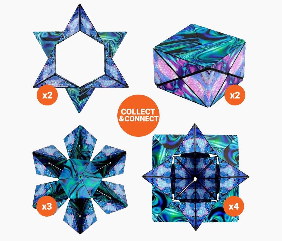 FleekFit | Magnetic Transforming Cube | Transforming Puzzle Toy | Multicolor