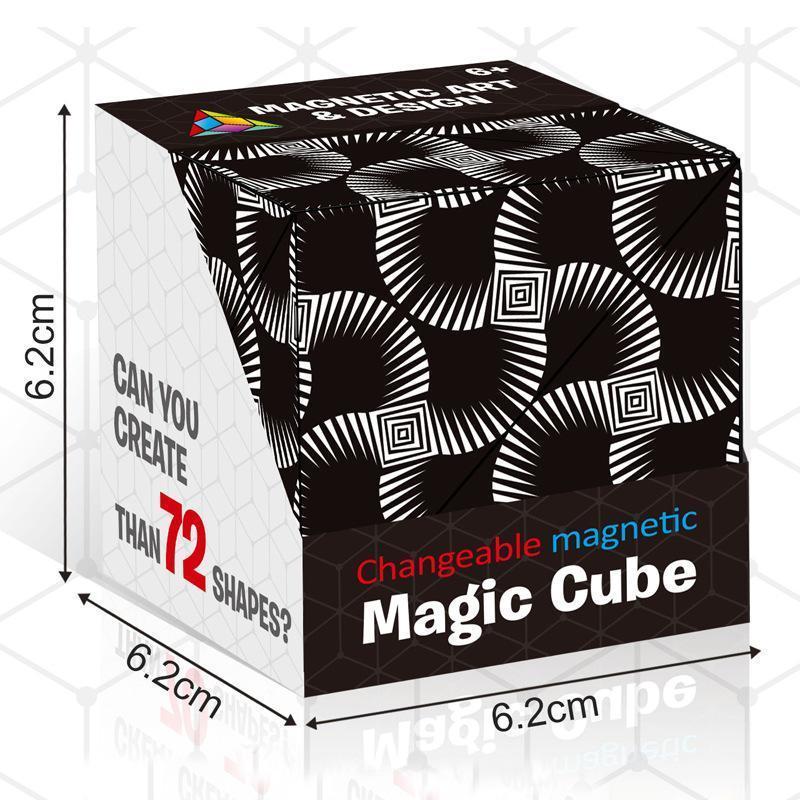 FleekFit | Magnetic Transforming Cube | Transforming Puzzle Toy | Multicolor