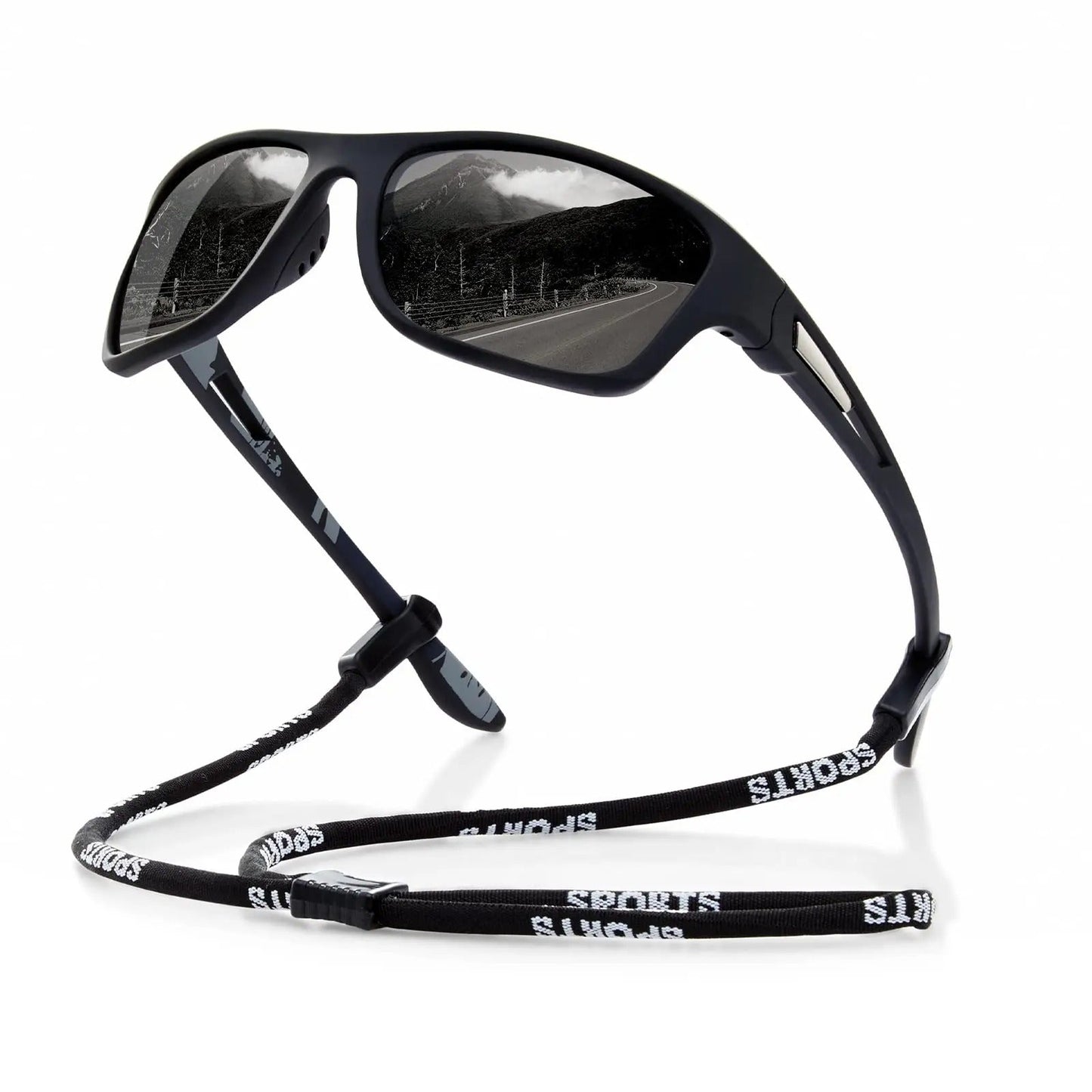 FleekFit | Men's Polarized Sports Sunglasses UK – UV400 Wrap Around Sunglasses for Cycling, Running & Outdoor Activities | Lightweight & Glare Protection