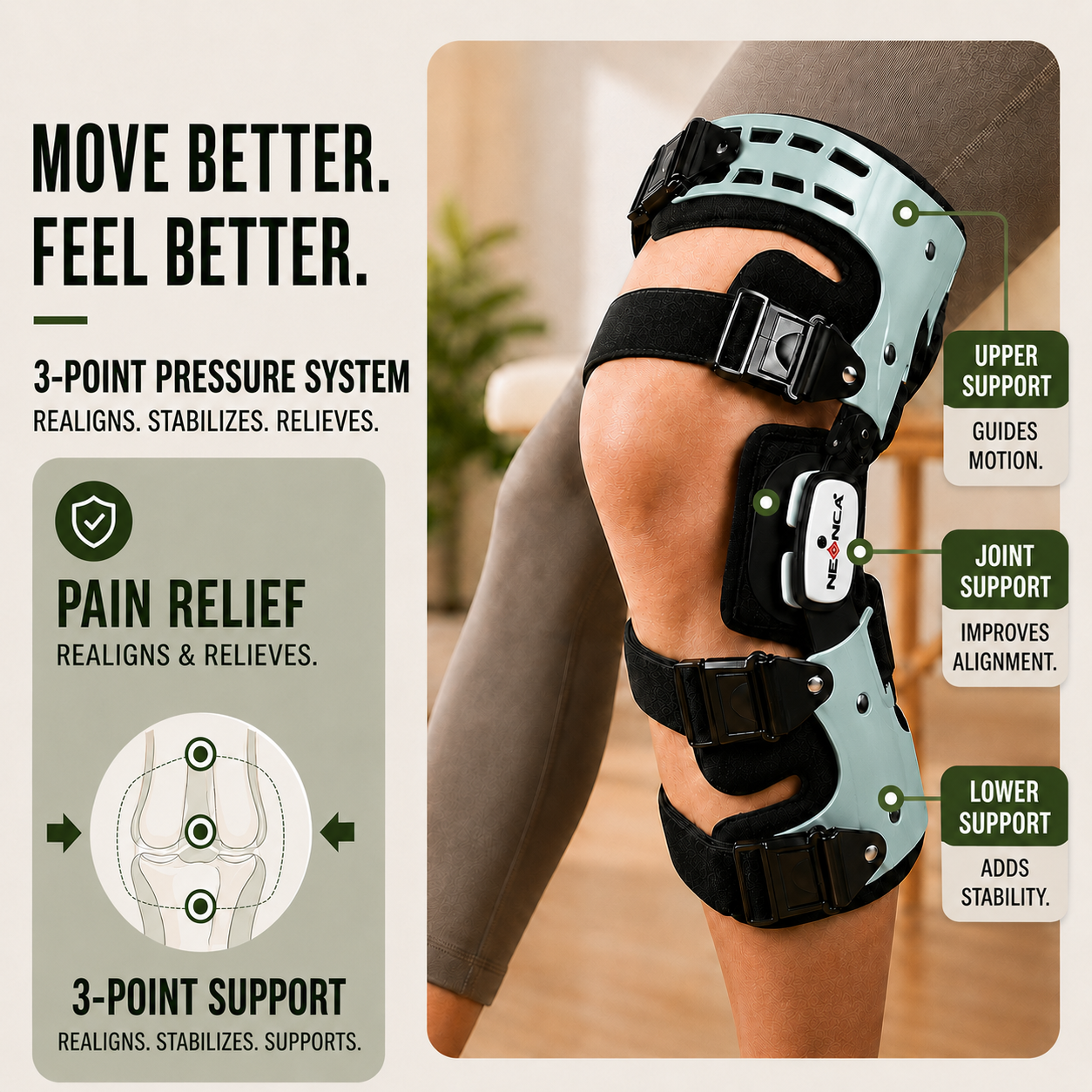 FleekFit | OrthoVance Unloader Knee Support Brace