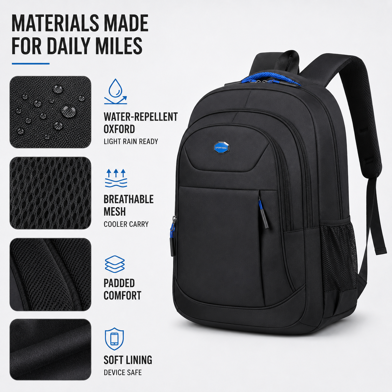FleekFit | Oxford Business Backpack