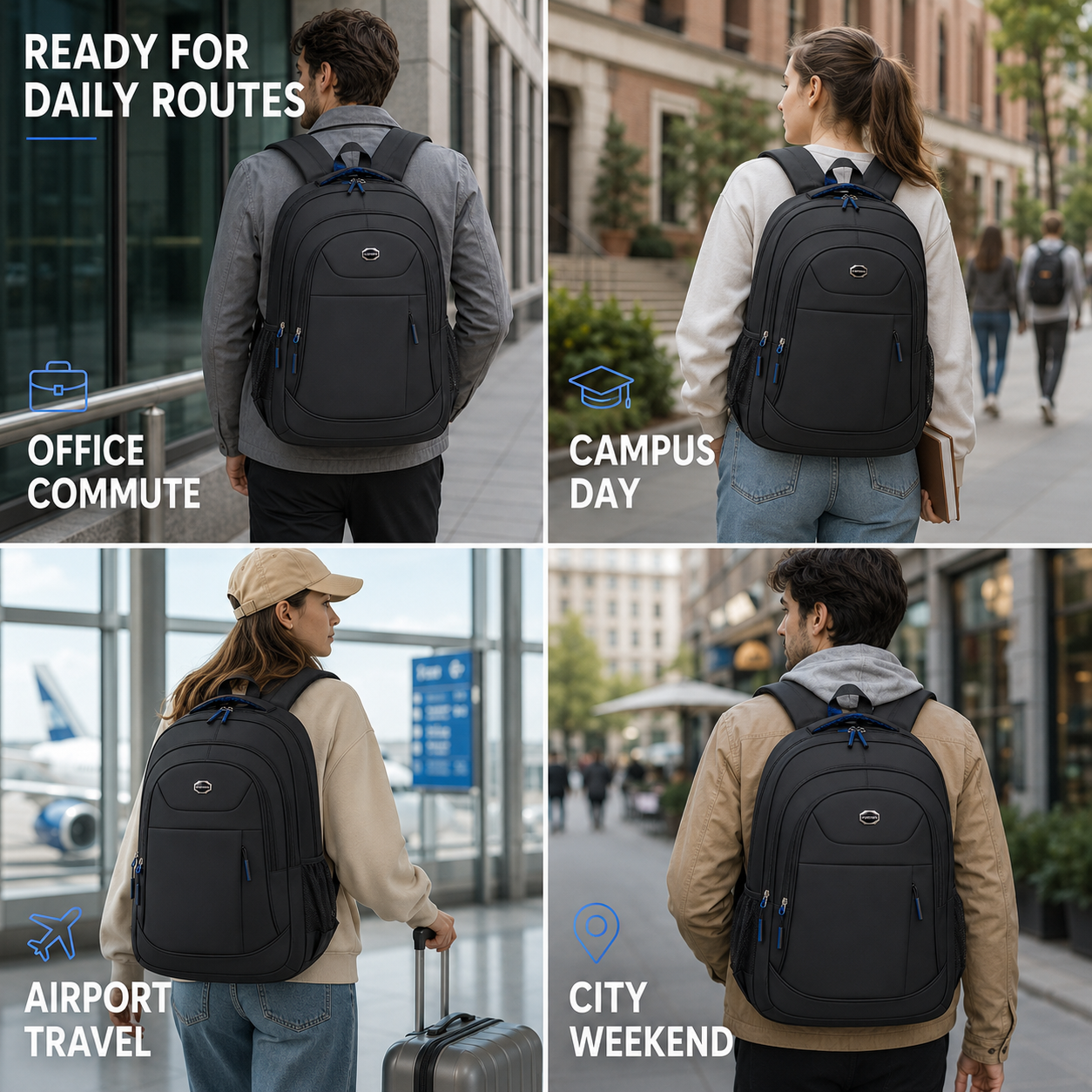 FleekFit | Oxford Business Backpack