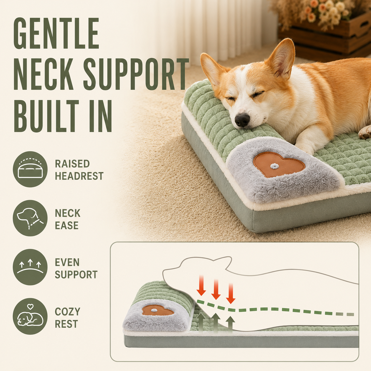 FleekFit | Pawselle Orthopedic Memory Foam Pet Bed