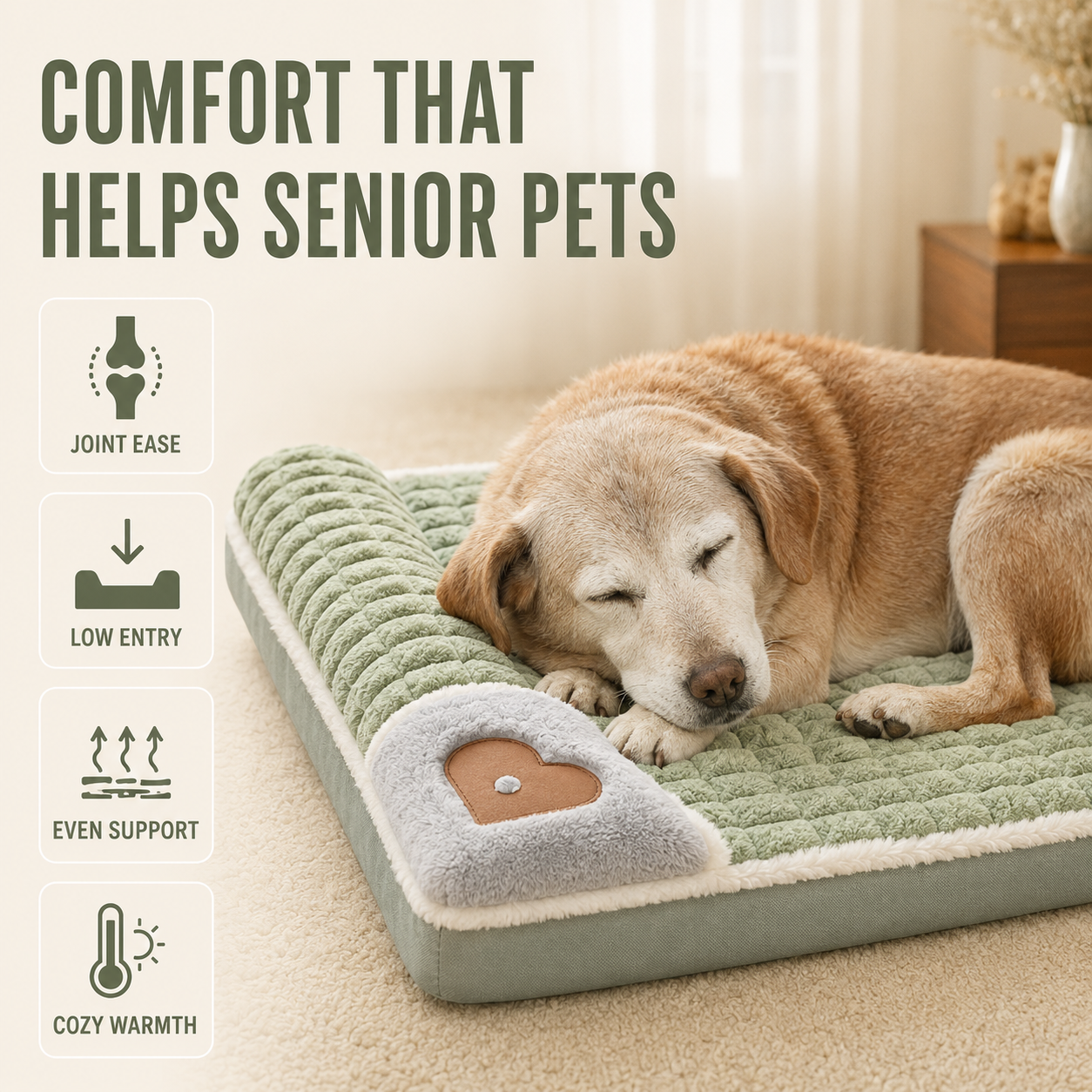 FleekFit | Pawselle Orthopedic Memory Foam Pet Bed