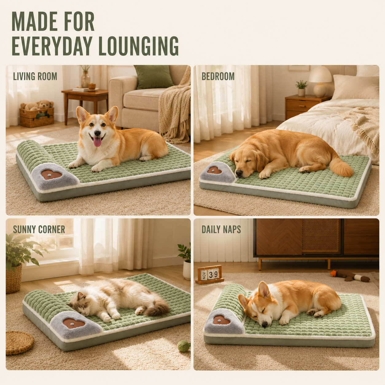 FleekFit | Pawselle Orthopedic Memory Foam Pet Bed