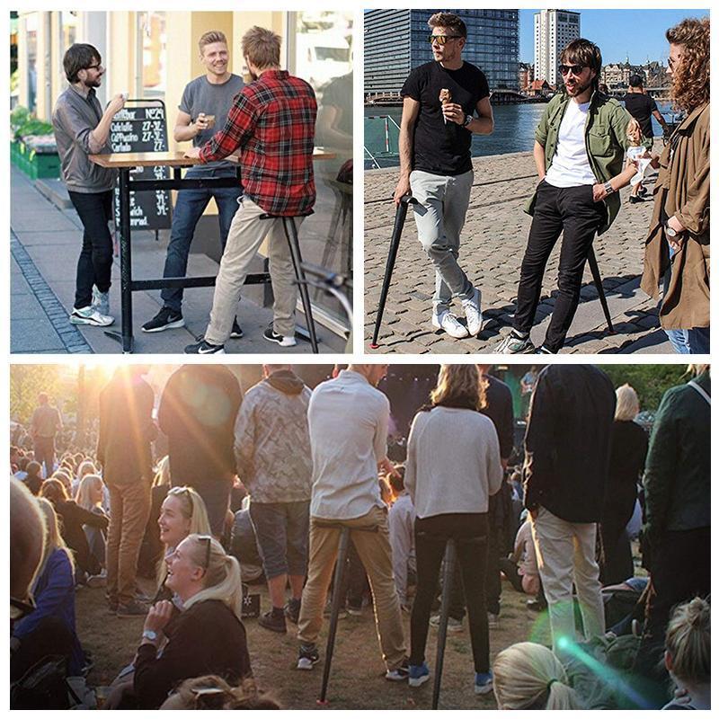 FleekFit | Portable Mini Folding Chair for Queueing Outdoors etc.