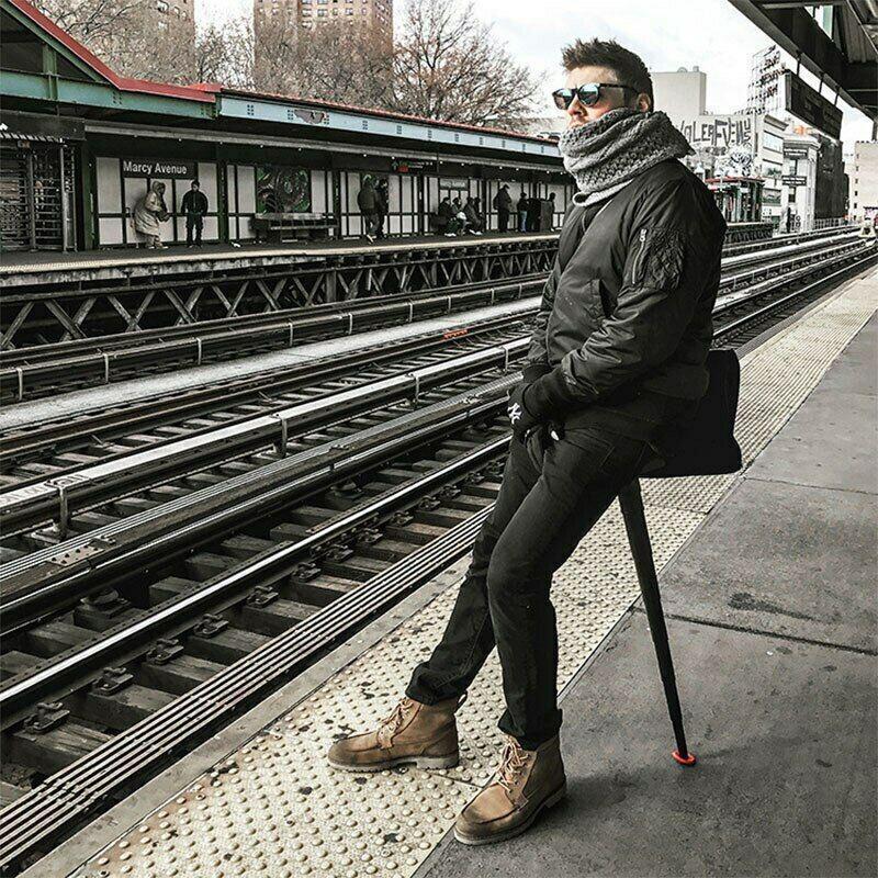 FleekFit | Portable Mini Folding Chair for Queueing Outdoors etc.