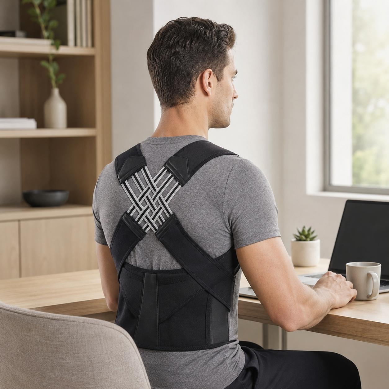 FleekFit | PostuForm Adjustable Full Back Brace
