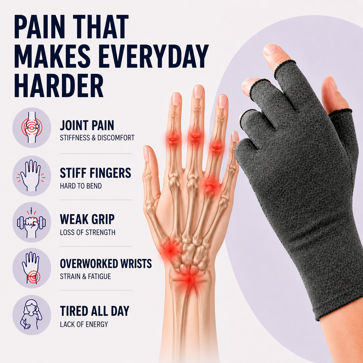 FleekFit | RelievoGlove Half Finger Compression Glove