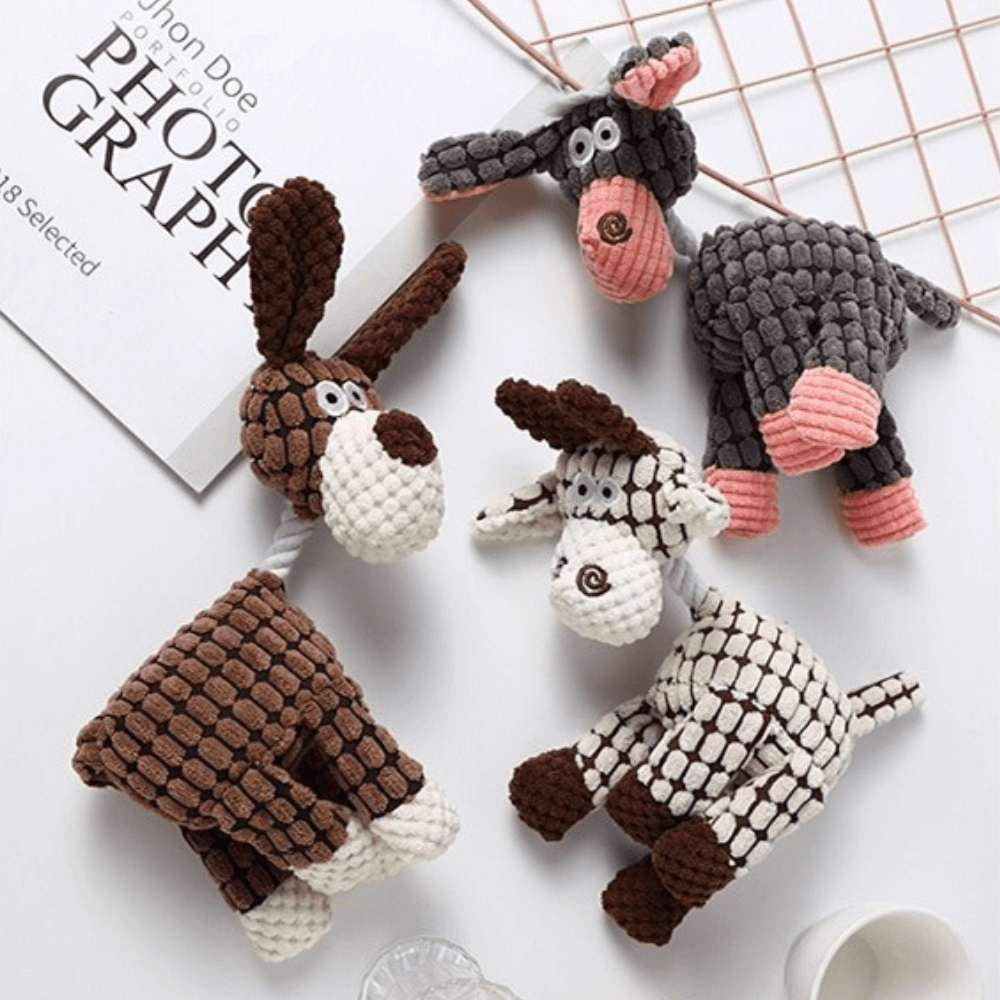 FleekFit | Robust Dog Toy Made of Plush | Bite-Resistant and Durable Design | Multiple Models
