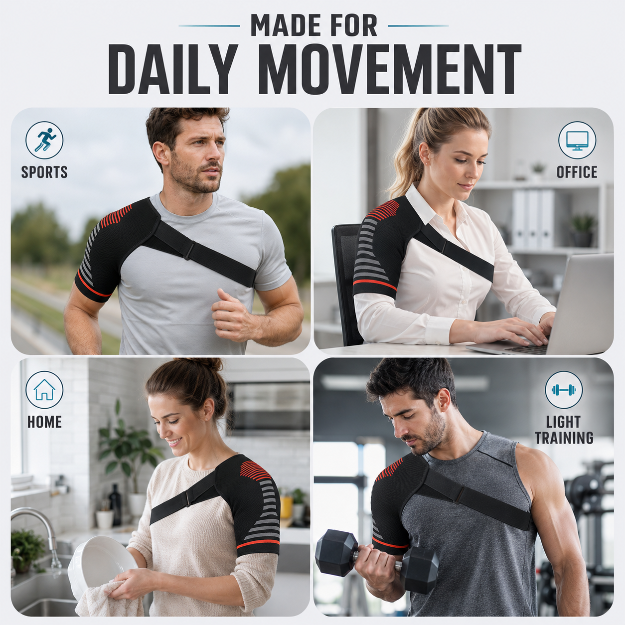 FleekFit | SolaceSleeve Compression Knit Shoulder Sleeve