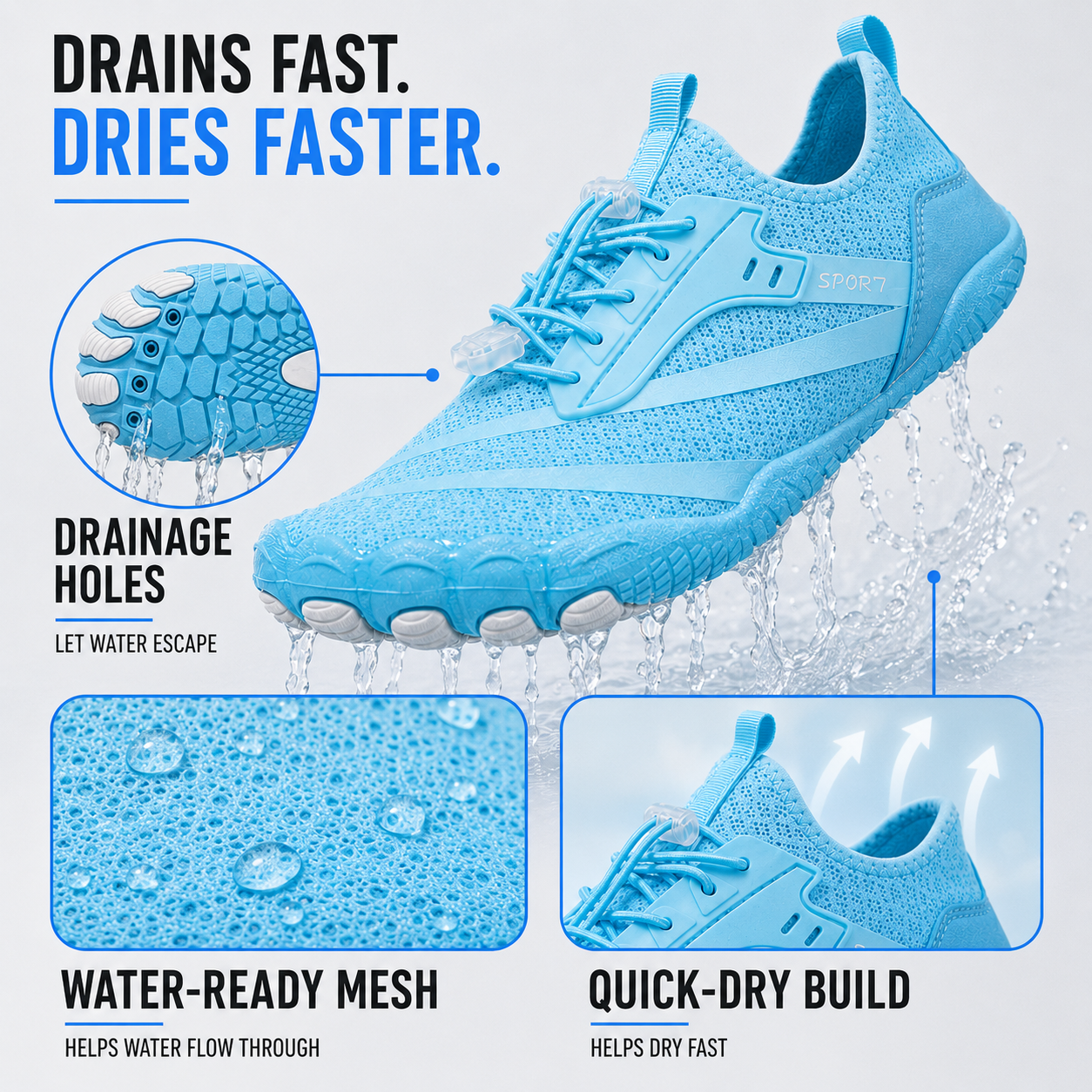 FleekFit | Strideox Unisex Barefoot Sole Sports Shoe