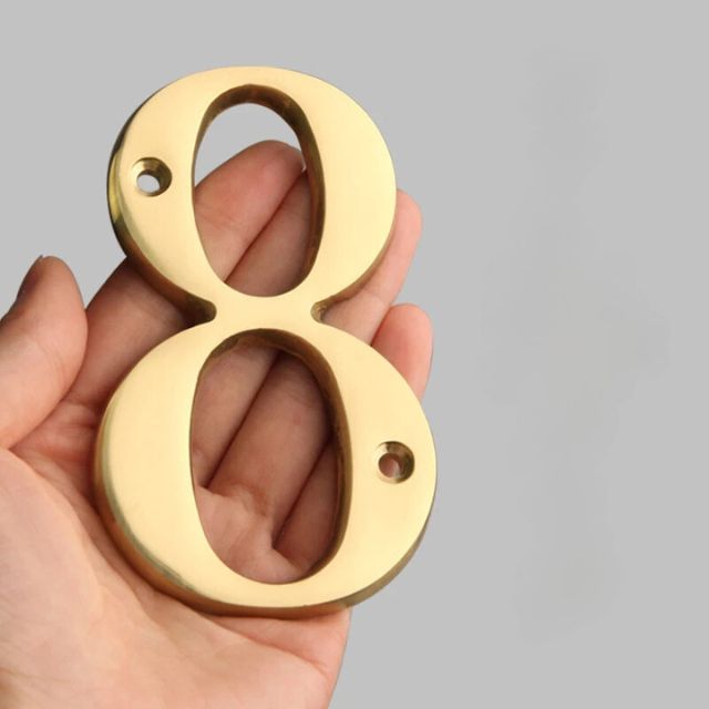 FleekFit | Traditional House Numbers Made of Solid Brass