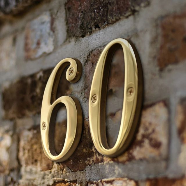 FleekFit | Traditional House Numbers Made of Solid Brass