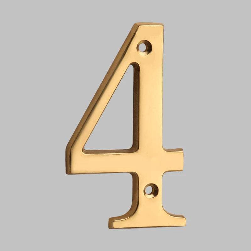 FleekFit | Traditional House Numbers Made of Solid Brass