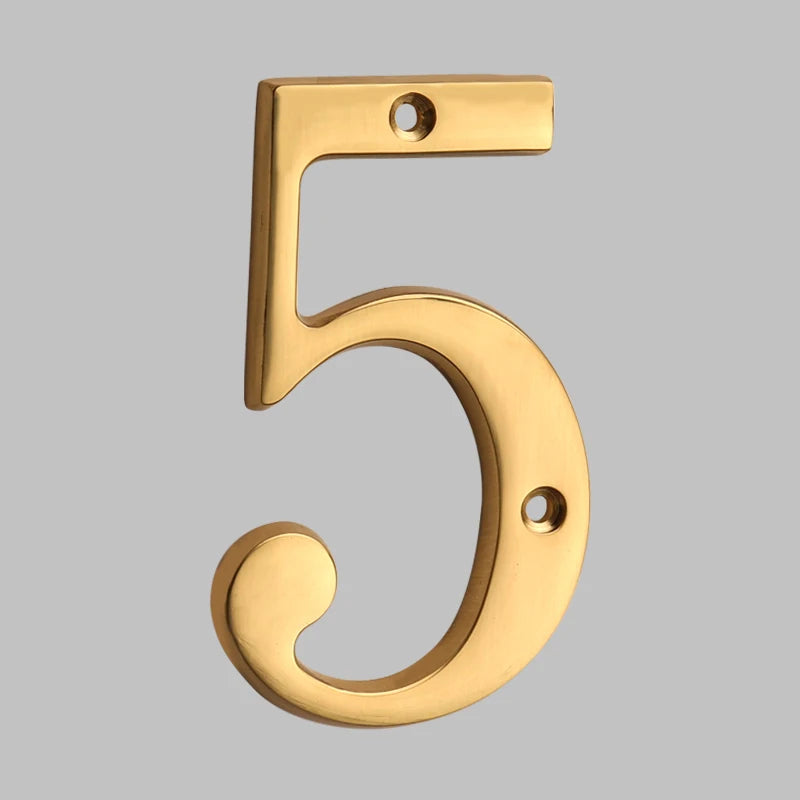 FleekFit | Traditional House Numbers Made of Solid Brass