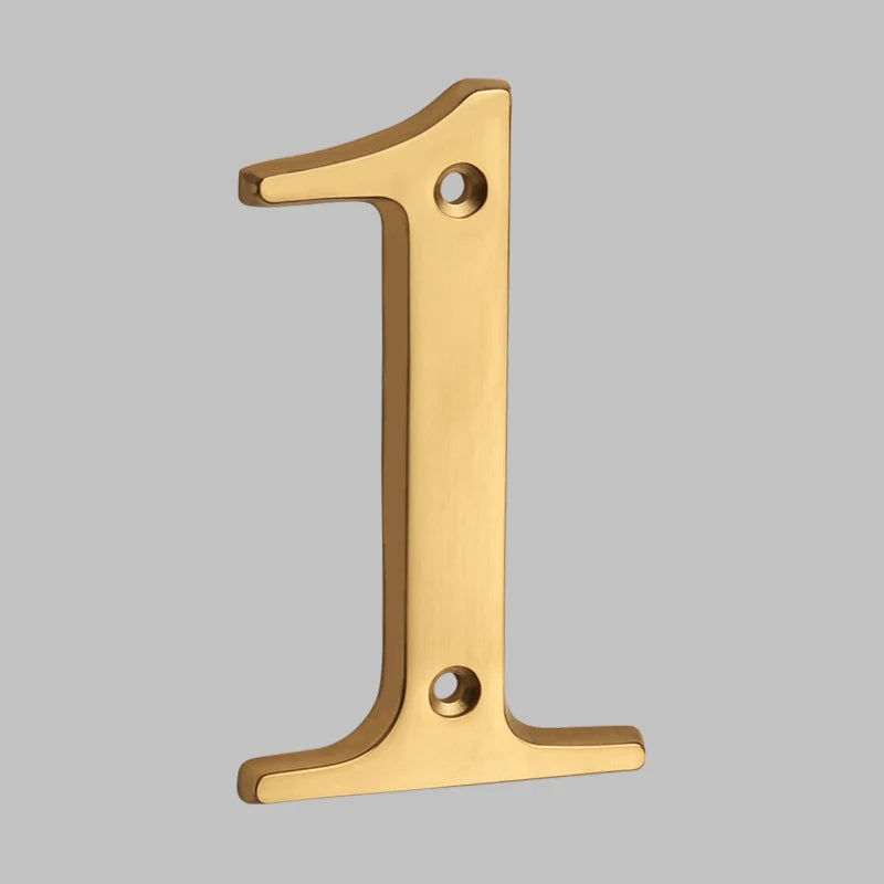 FleekFit | Traditional House Numbers Made of Solid Brass