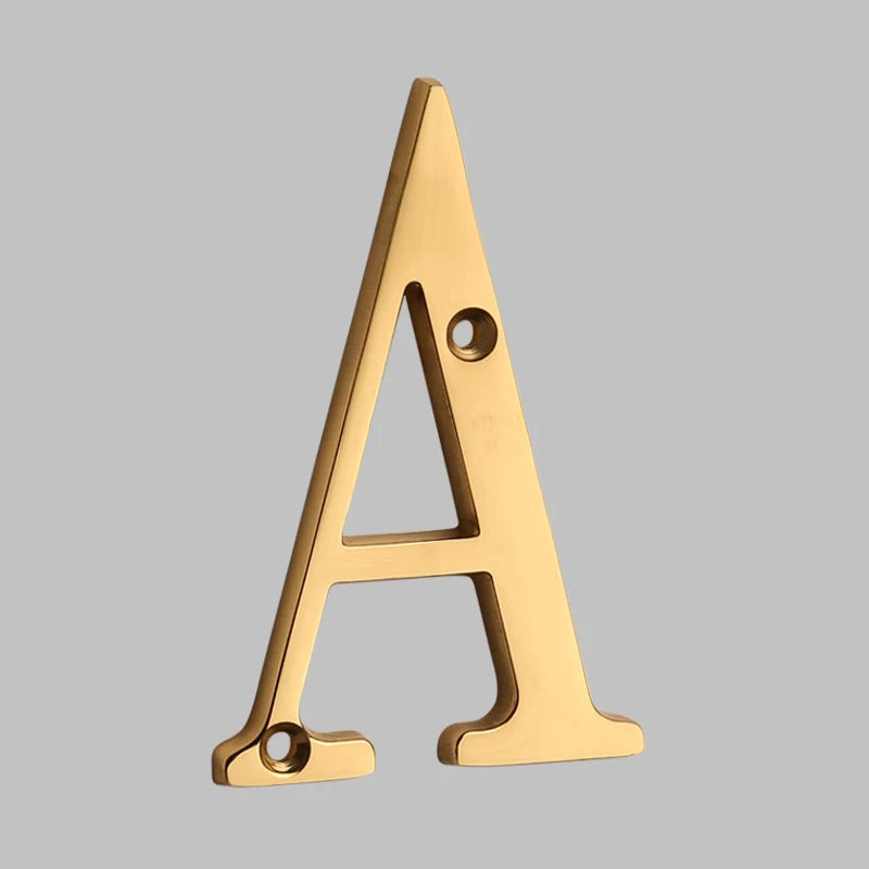 FleekFit | Traditional House Numbers Made of Solid Brass