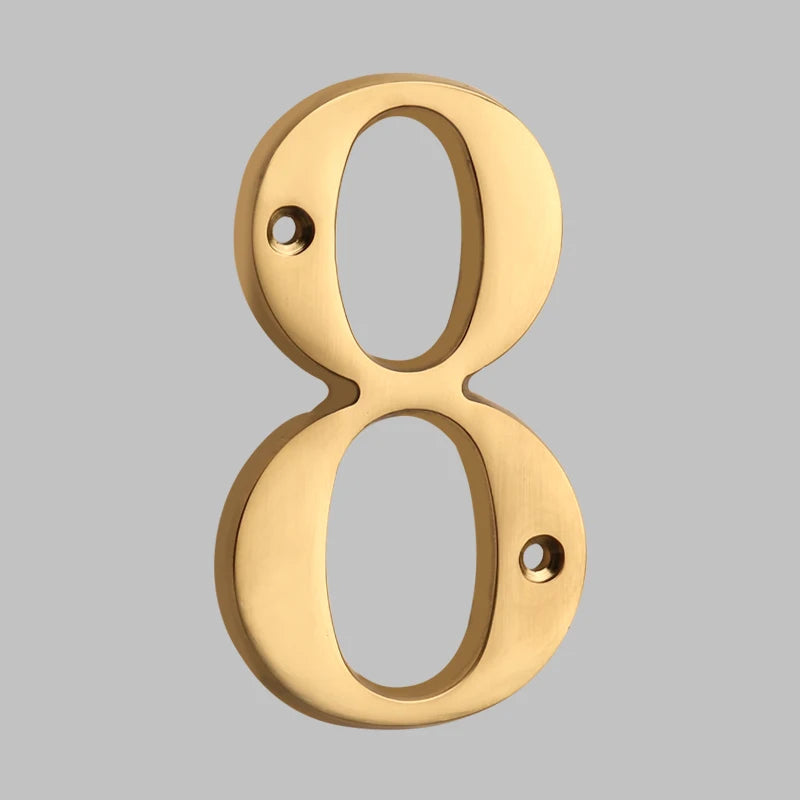 FleekFit | Traditional House Numbers Made of Solid Brass