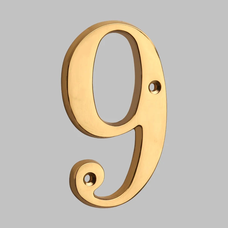 FleekFit | Traditional House Numbers Made of Solid Brass