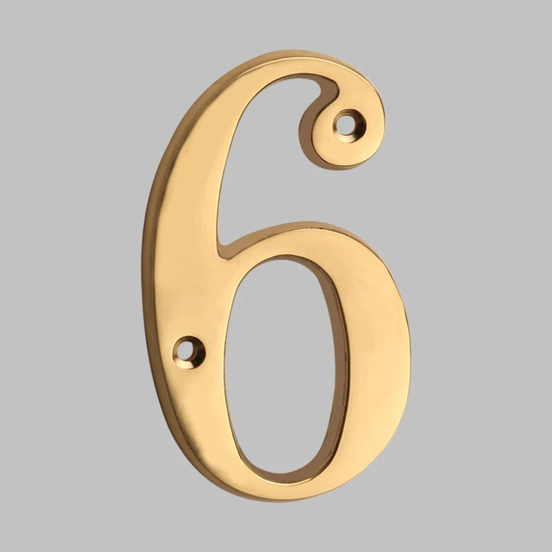 FleekFit | Traditional House Numbers Made of Solid Brass