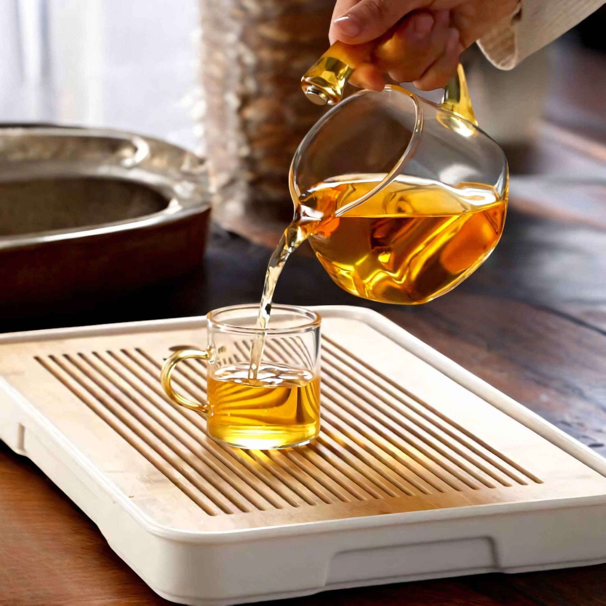 FleekFit | TranquiliTea – Magnetic Glass Infuser Teapot for Enhanced Flavor & Wellness