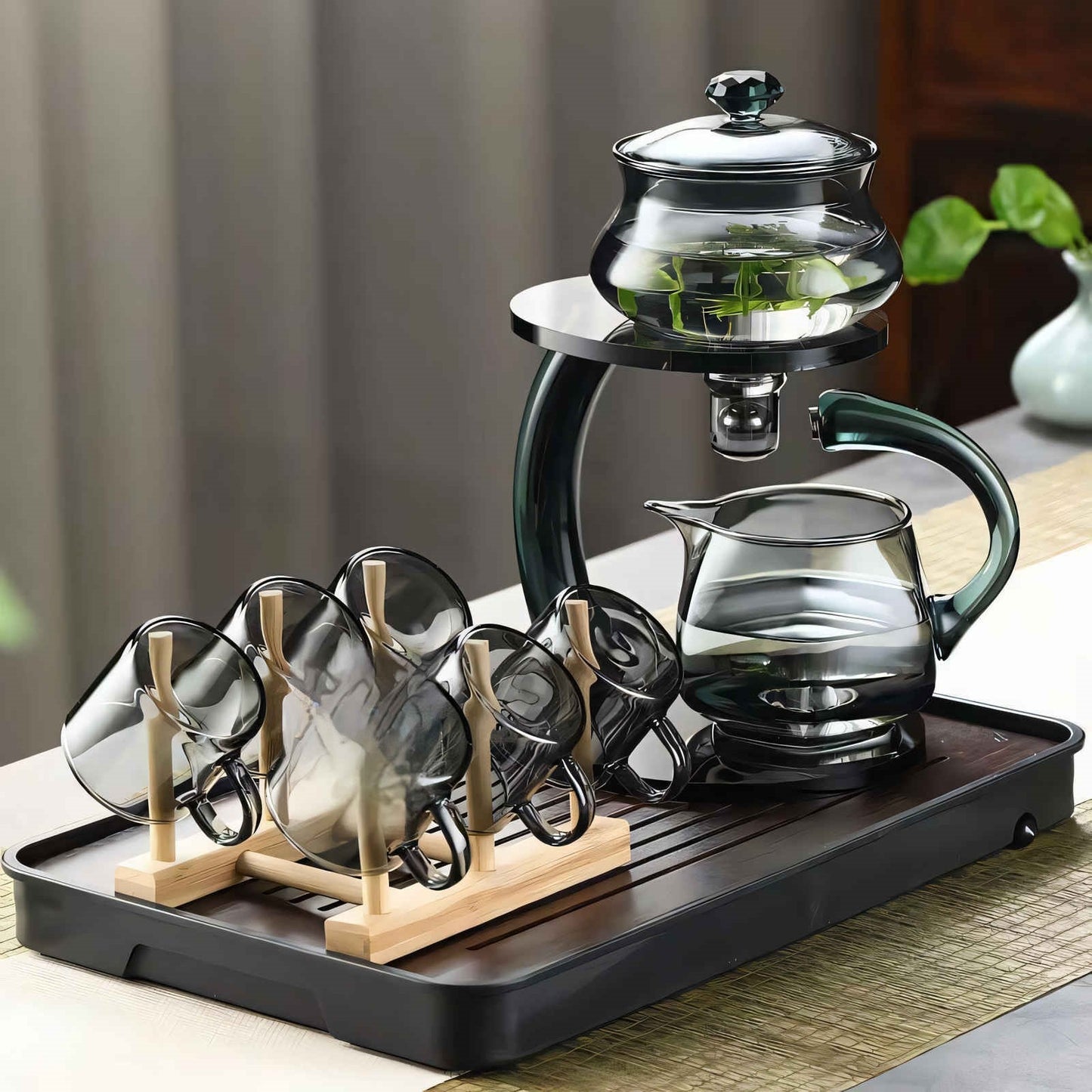 FleekFit | TranquiliTea – Magnetic Glass Infuser Teapot for Enhanced Flavor & Wellness