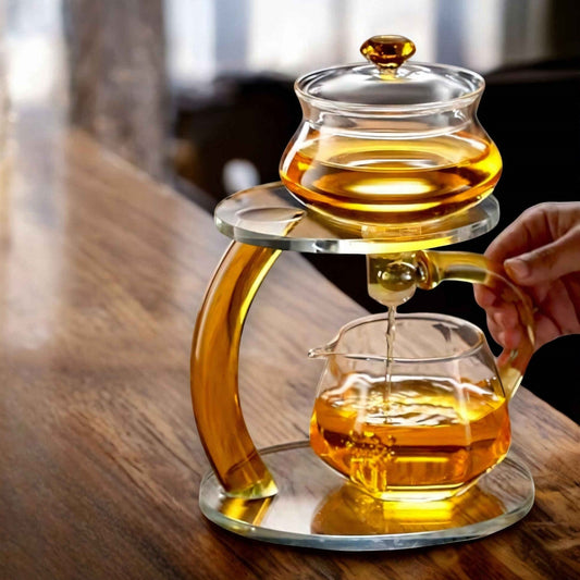 FleekFit | TranquiliTea – Magnetic Glass Infuser Teapot for Enhanced Flavor & Wellness