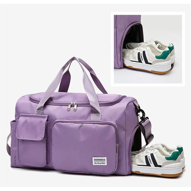 FleekFit | Travel Bag Sport Duffle | Multiple Compartments with Shoe Compartment