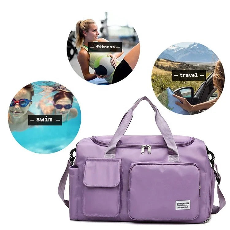 FleekFit | Travel Bag Sport Duffle | Multiple Compartments with Shoe Compartment