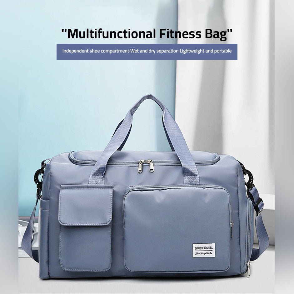FleekFit | Travel Bag Sport Duffle | Multiple Compartments with Shoe Compartment