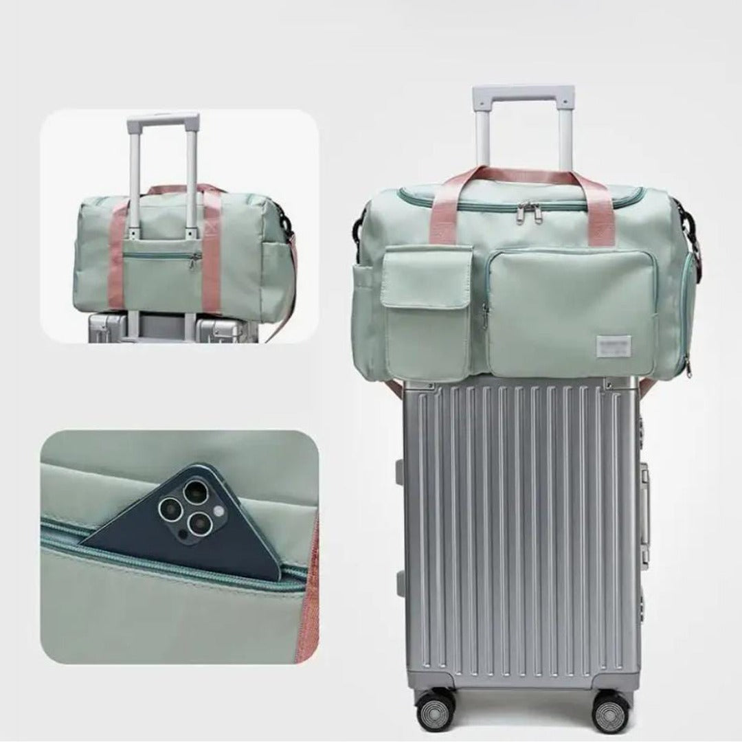 FleekFit | Travel Bag Sport Duffle | Multiple Compartments with Shoe Compartment