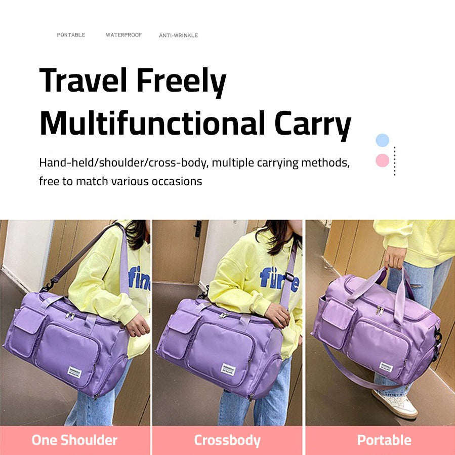 FleekFit | Travel Bag Sport Duffle | Multiple Compartments with Shoe Compartment