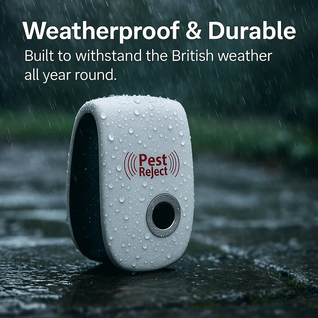 FleekFit | Ultrasonic Squirrel Repeller Device - Effective Pest Control to Deter Squirrels in 48 Hours for Gardens & Yards