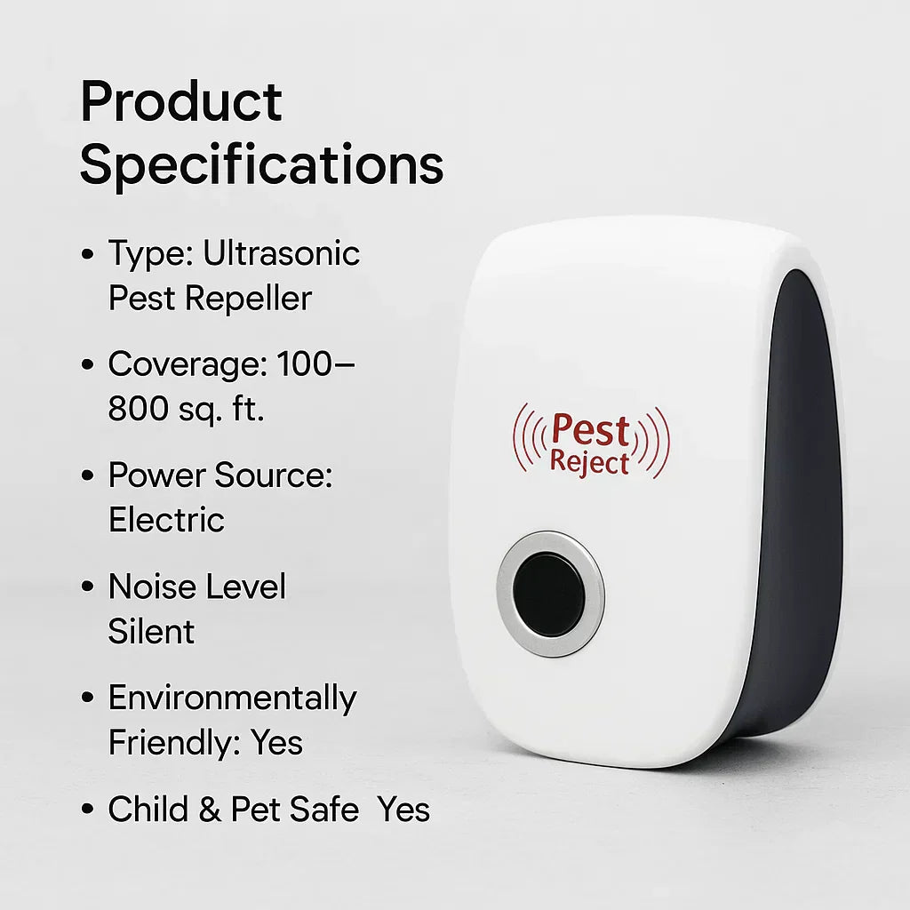 FleekFit | Ultrasonic Squirrel Repeller Device - Effective Pest Control to Deter Squirrels in 48 Hours for Gardens & Yards