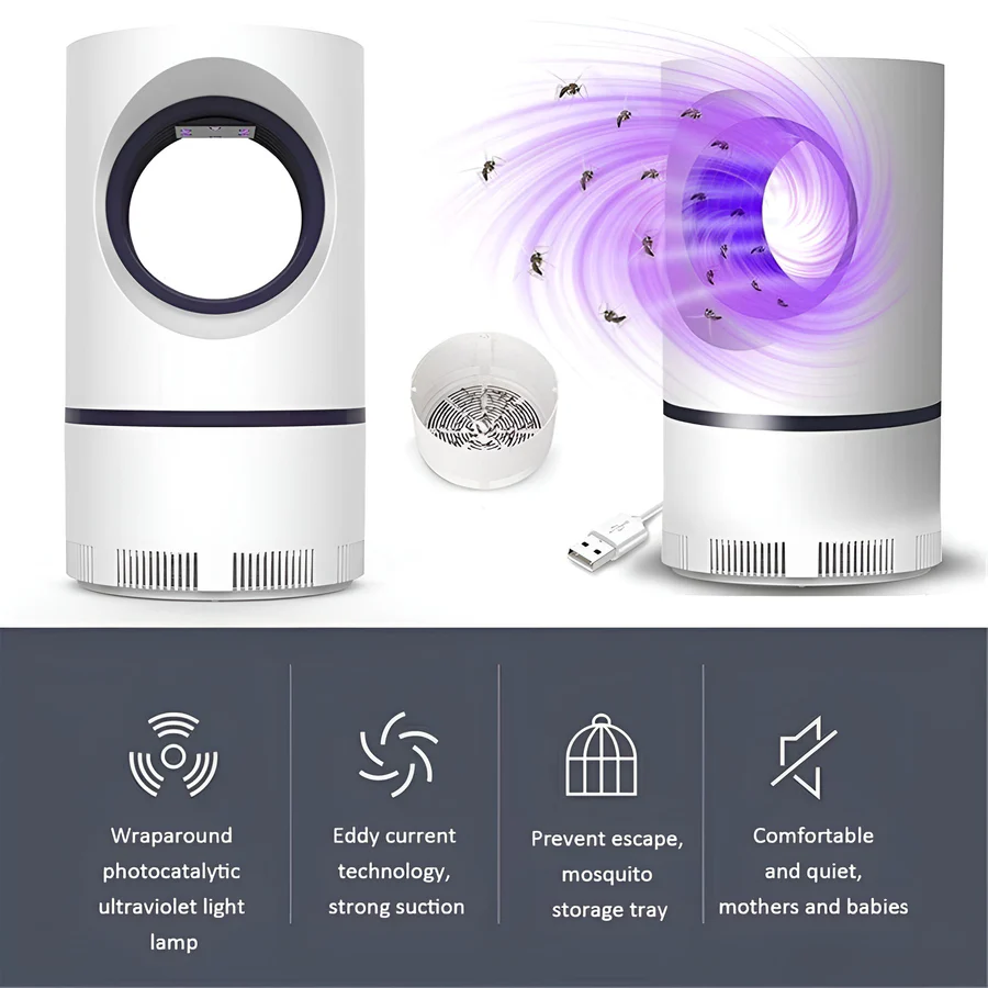FleekFit | UV Light Insect Trap - Indoor/Outdoor Mosquito Fly Killer