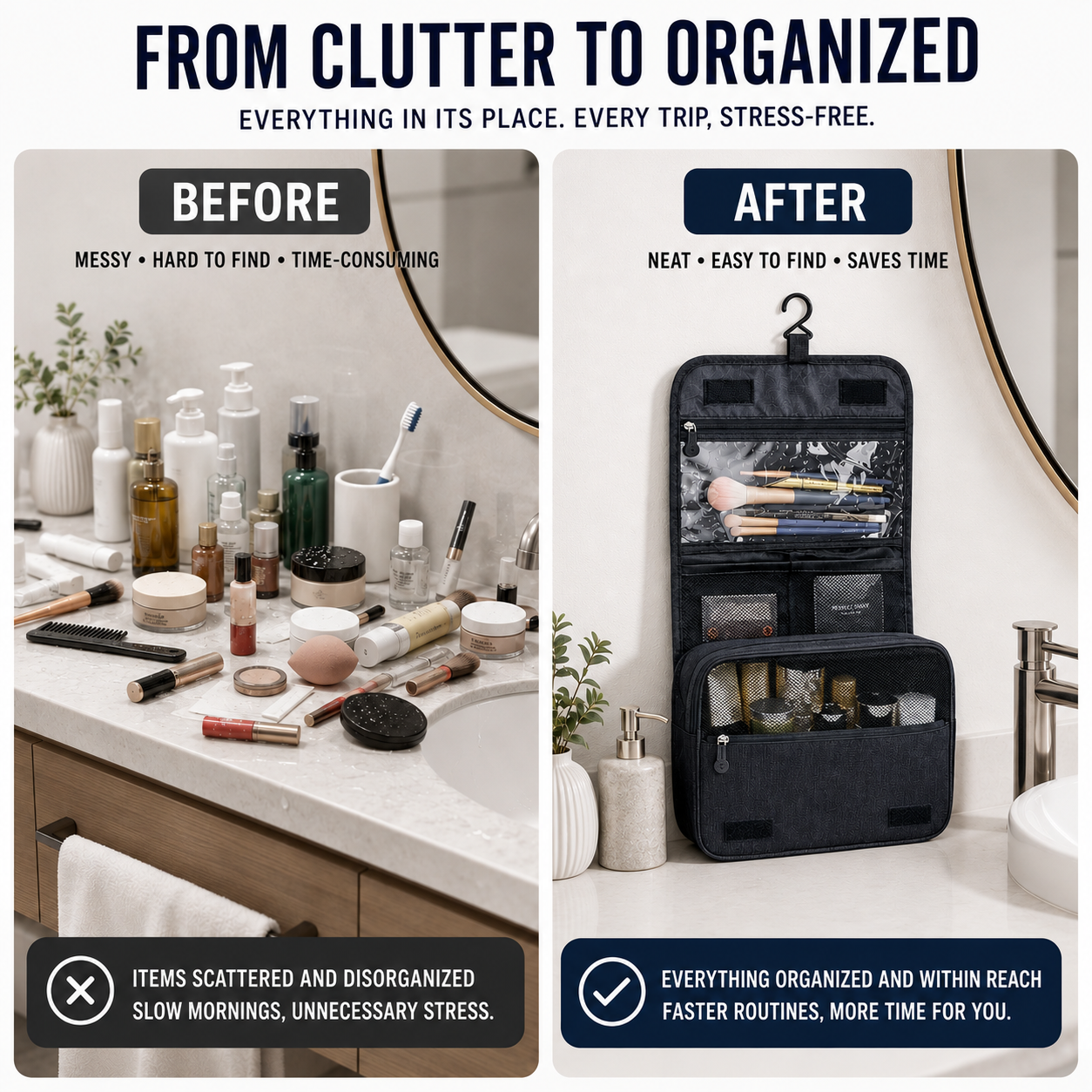 FleekFit | Vaylore Waterproof Hanging Toiletry Bag