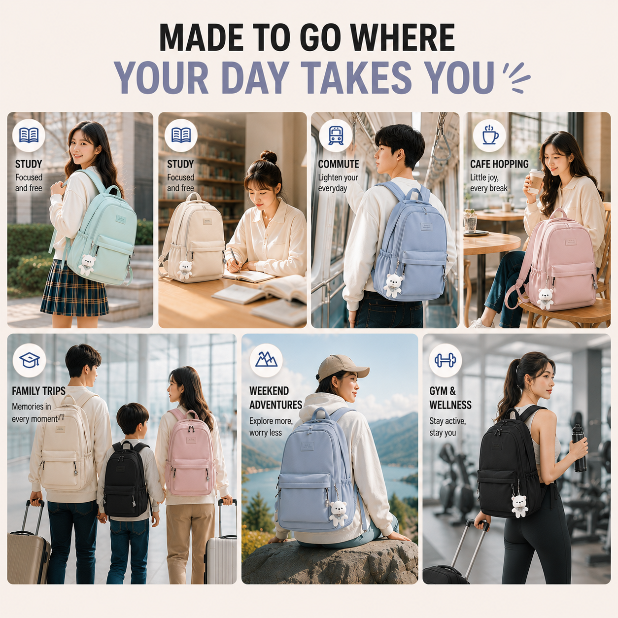 FleekFit | Vellora High Capacity Backpack
