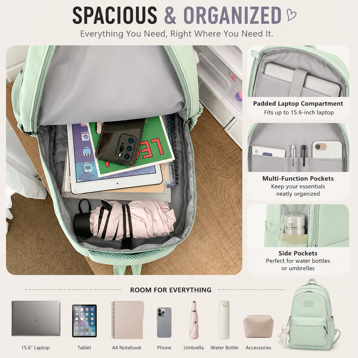 FleekFit | Vellora High Capacity Backpack
