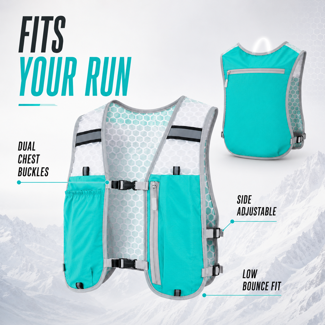 FleekFit | Vestrun Ultralight Running Vest Hydration Pack