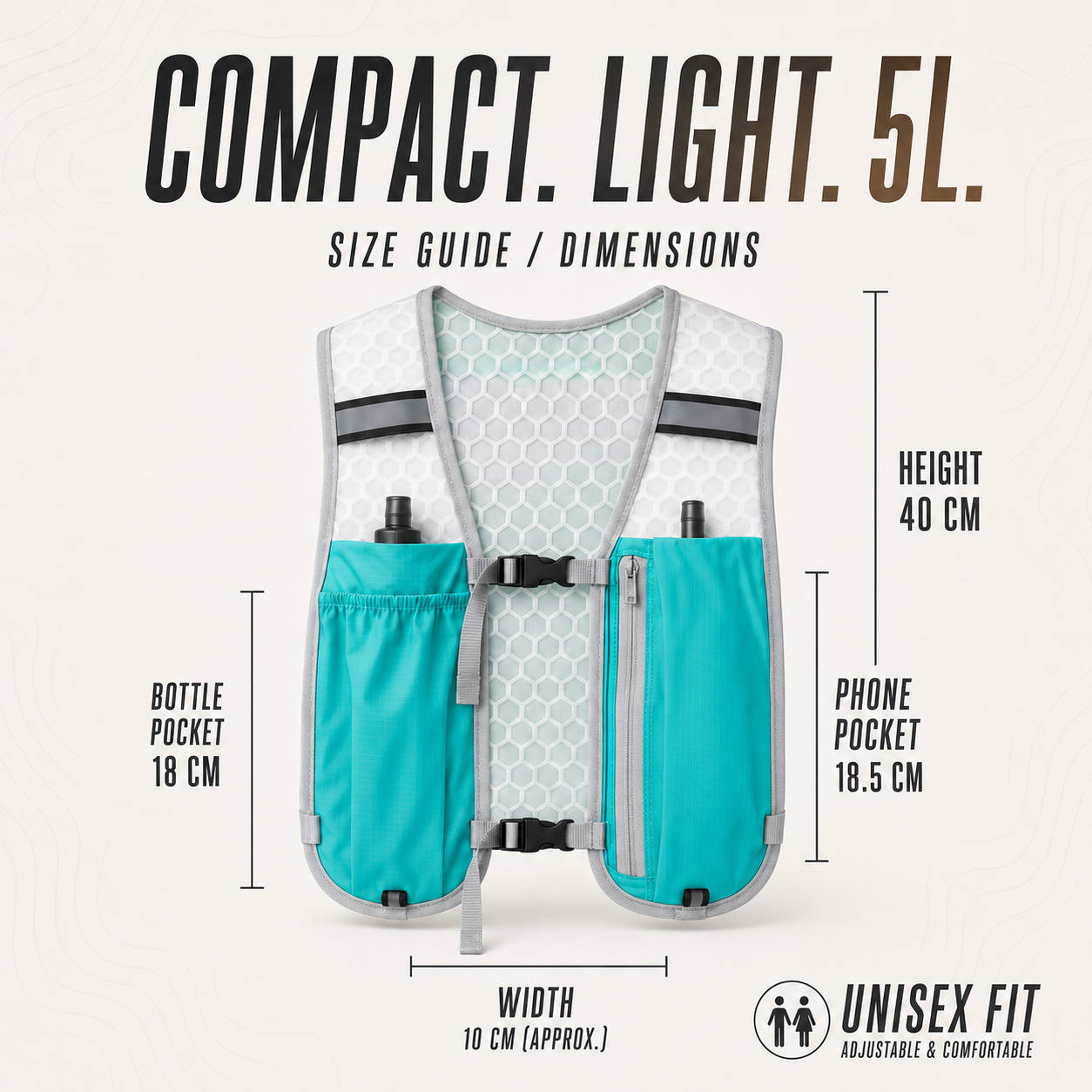FleekFit | Vestrun Ultralight Running Vest Hydration Pack