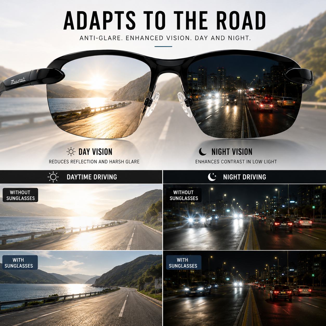 FleekFit | Visentra Lightweight Frameless Polarised Sunglasses