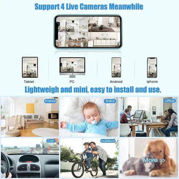 FleekFit | WatchPoint Mini – Wireless 1080p Camera with Night Vision and Magnetic Mount