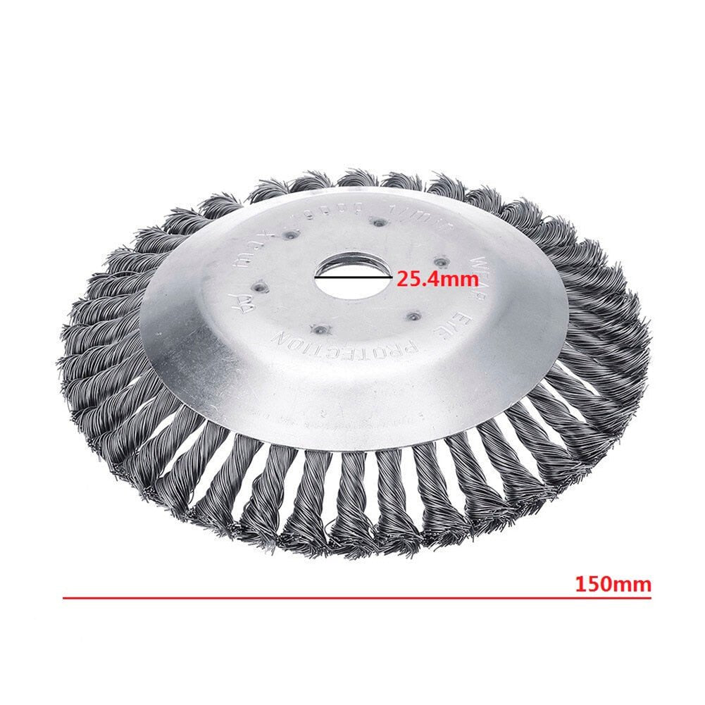 FleekFit | Weed Brush for Trimmer – Robust Wire Brush Made of Steel for Joint Paving Garden Care