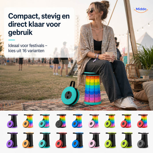 FlexiStool™ Adjustable Telescopic Stool with Non-Slip Surface