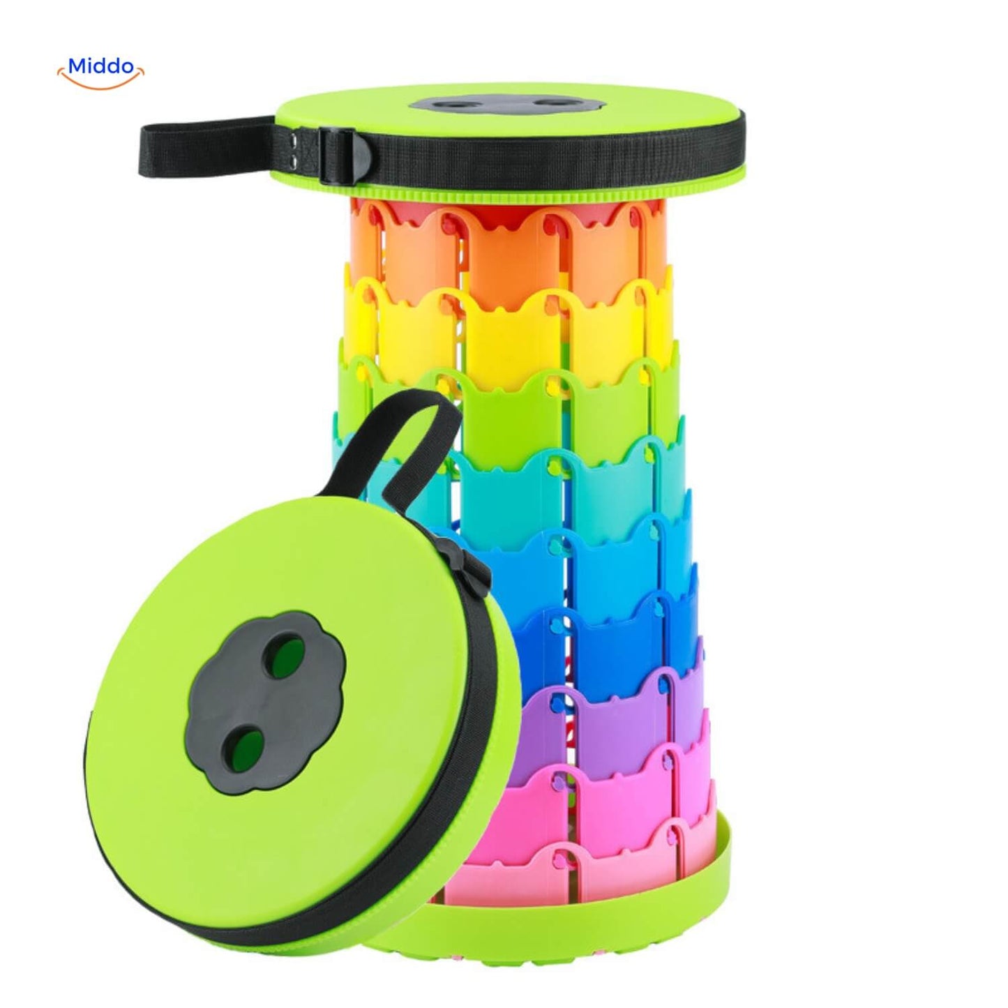 FlexiStool™ Adjustable Telescopic Stool with Non-Slip Surface