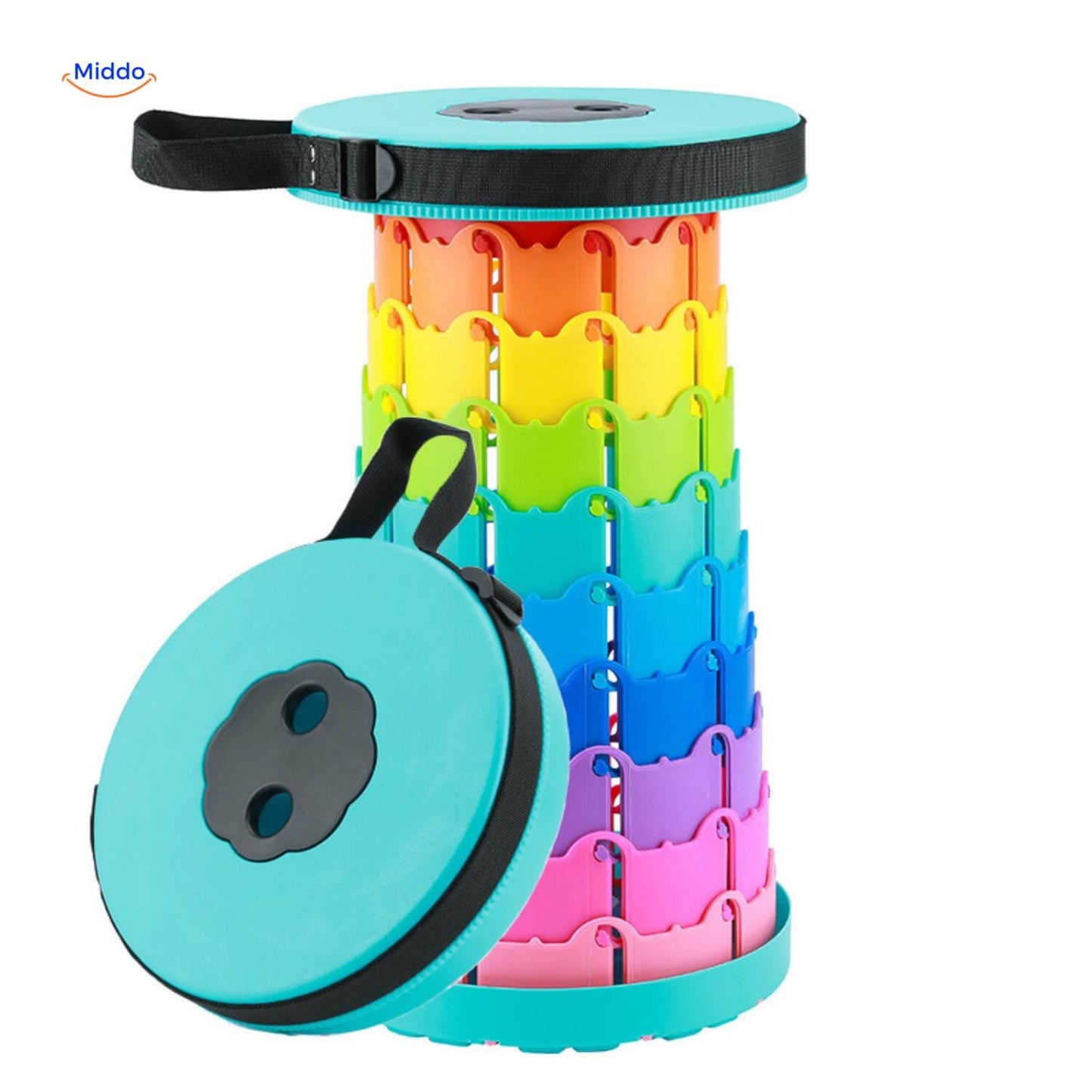 FlexiStool™ Adjustable Telescopic Stool with Non-Slip Surface